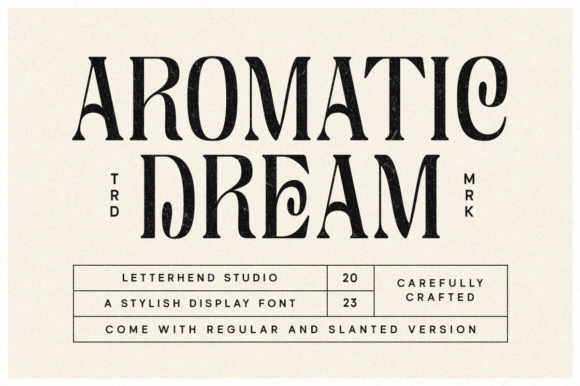 Aromatic Dream Font: Elevating Luxury Brand Identity