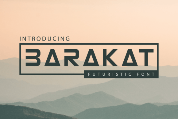 Barakat Font: A Futuristic Display Typeface for Editorial Design