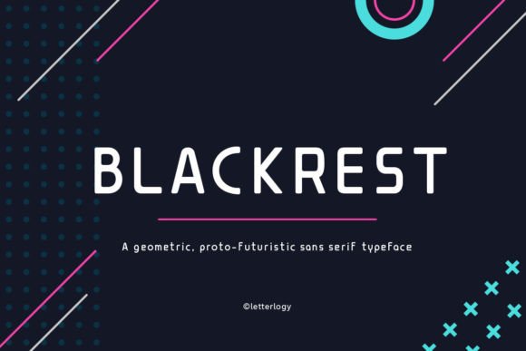 Blackrest: A Proto-Futuristic Display Font for Modern Campaign Design