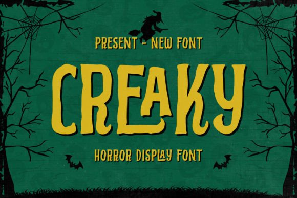Creaky Font: A Spooky Display Typeface for Makers