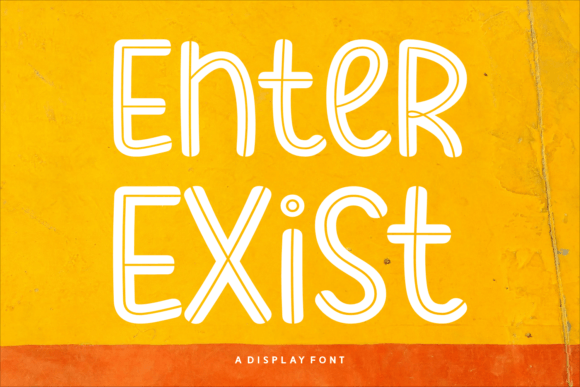 Enter Exist Font: A Charming Display Typeface for Editorial Design