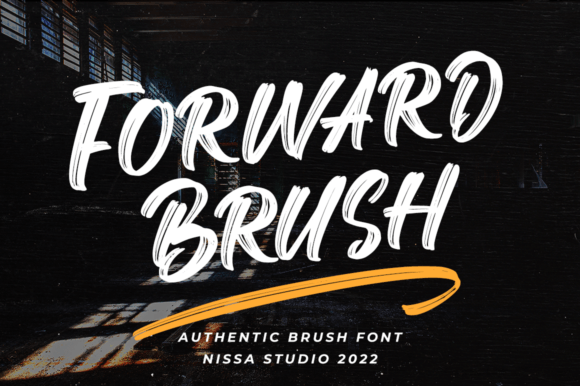 Forward Brush Font for Bold Handmade Products