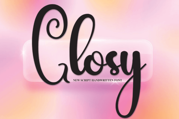 Glosy: A Sweet Handwritten Font for Editorial Design