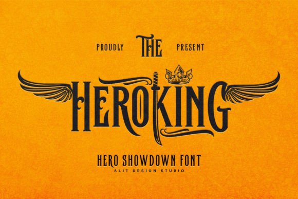 Heroking: A Bold Display Font for Crafters and Product Designers