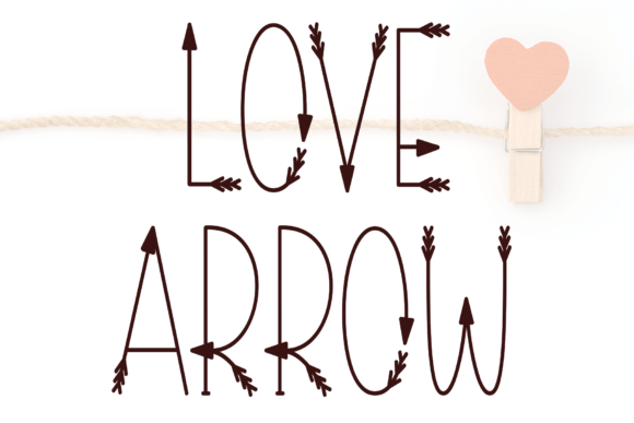Love Arrow: A Sweet Handwritten Display Font for Web Design Projects