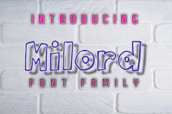 Milord: A Cheerful Display Font for Editorial Design and Digital Publishing
