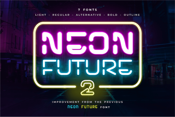 Neon Future 2 Font: A Retro Display Typeface for Branding