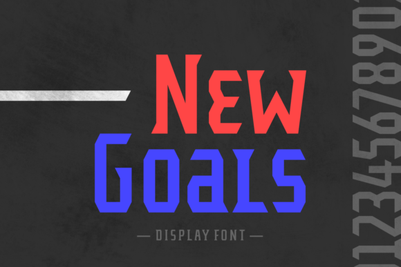 New Goals Font: Athletic Display Type for Digital Campaigns