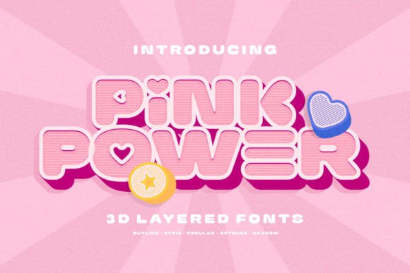 Pink Power Font: Retro Editorial Typography
