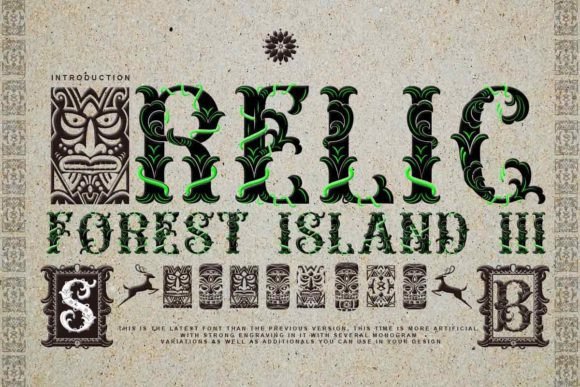 Relic Forest Island III Font: Elevating Brand Identity