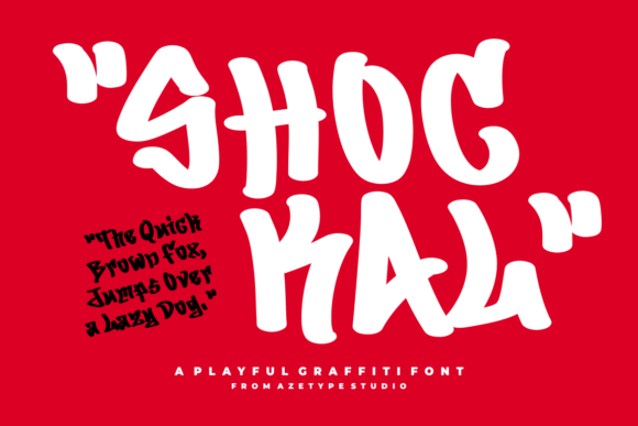 Shockal Font Review: Playful Graffiti Style for Small Business Branding