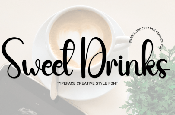 Sweet Drinks Font: A Handwritten Typeface for Branding