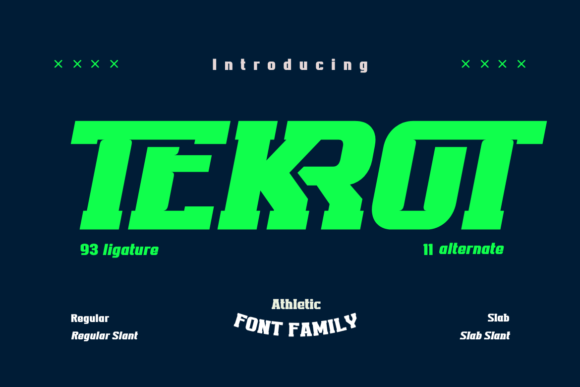 Tekrot Font: Elevating Editorial Layouts with Sporty Elegance