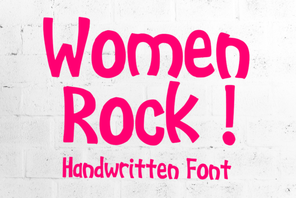 Women Rock Font: Adding Cheer to Editorial Layouts